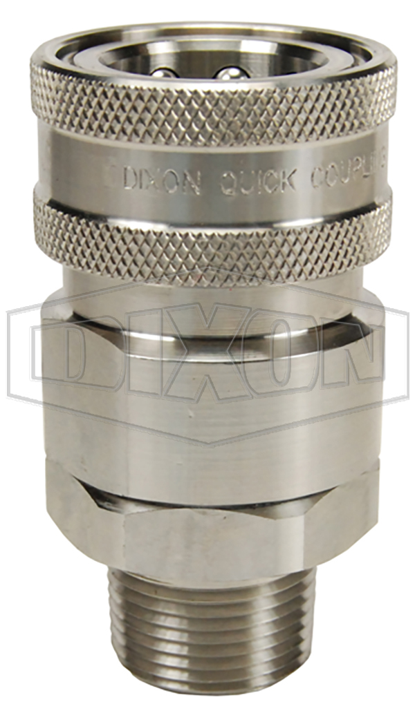 DQC V-Series Snap-Tite H/IH Interchange Valved Male Coupler